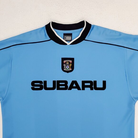 COVENTRY CITY Mens Large L Vintage Home Football Shirt Jersey 2001 - 2002 Subaru - Picture 5 of 14